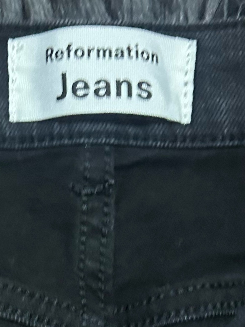 Reformation High Rise Jeans Black Straight-Leg Jeans Size 27 - Picture 7 of 10
